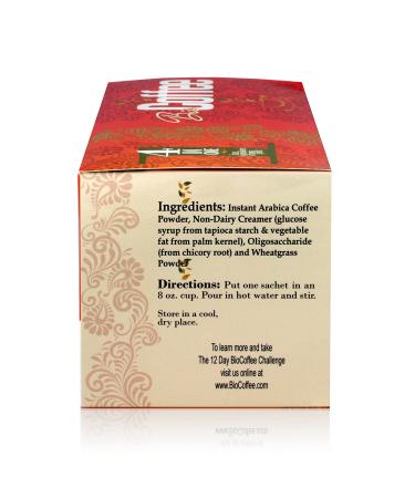 Bio Coffee - Organic Instant Non-dairy Alkaline Coffee (12 Sachet Box) - Buy Online on GoSupps.com