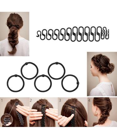 IvenCase 28-Part Hair Styling Accessories Set | Fashion Elastic Pliers Magical Curly Winder & Clips | Perfect for Braid Patterns & Hair Knots | International Shipping Available - Buy Online on GoSupps.com