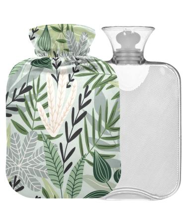 NAANLE HAWAII leaves heat bottle with reference transparent hot water bottle 1l heat bottle for bed handfeers Warmer pain relief heat and cold therapy