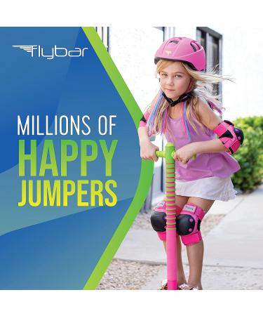 Flybar Maverick 2.0 Foam Pogo Stick for Kids Ages 5 and Up - Outdoor Kids Toys for Boys and Girls - Rubber Grip - Pink/Green - Buy Online on GoSupps.com