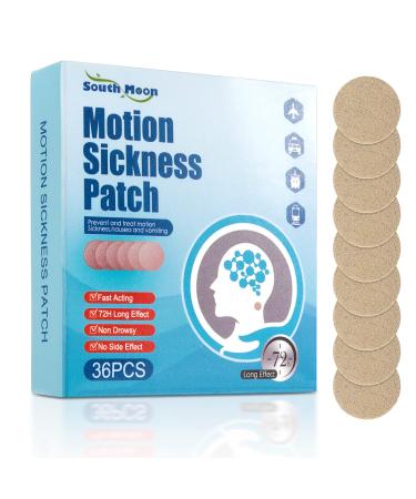 Seazoon Motion Sickness Patches 36 Pcs Sea Sickness Patch Relieve Vomiting Nausea Sea Sickness Patches for Cruise Car Ships Airplanes Relieve Vertigo Resulted JJ11-36Pcs