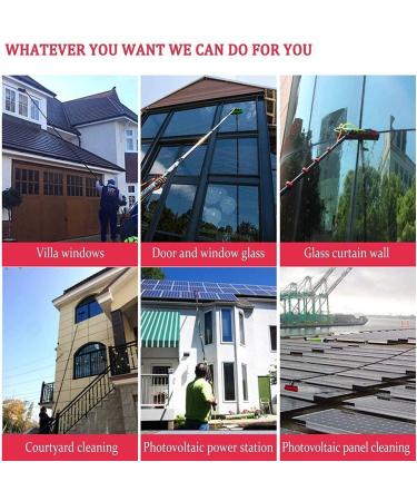 Cleaning Brushes Water Fed Pole Adjustable Window Cleaning Brush 3.6M -11M Window Cleaning Pole Caravan Washing Truck Campers and Buses Car Wash Windows/36Ft/10.8M 35cm Brush Head 5M/17FT - Buy Online on GoSupps.com