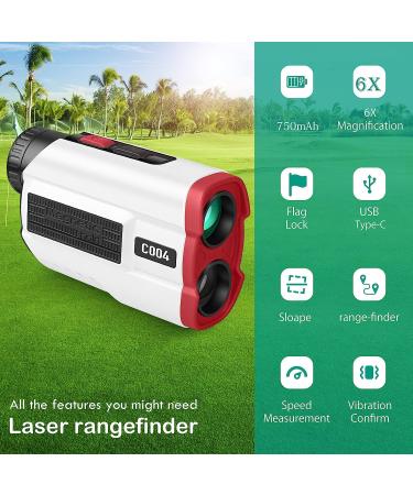 Hawkray Golf Rangefinder 700Yards Laser Range Finder with Slope - USB Rechargeable - Flag Acquisition - 6X Magnification - Buy Online on GoSupps.com