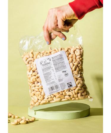 KoRo - Organic Fairtrade Cashew Nuts 1 kg - Buy Online on GoSupps.com