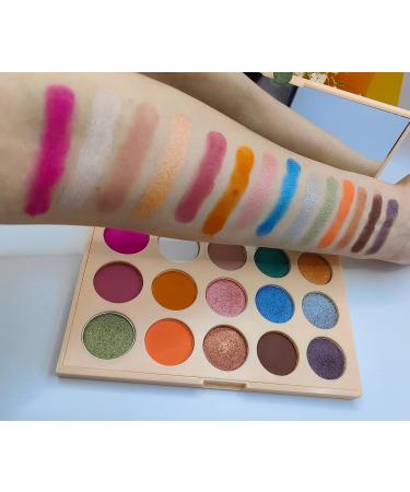 15 Color Eyeshadow Palette - Matte & Pearlescent High Pigment Waterproof Makeup Set | Long-Lasting Shimmer Eye Makeup Tray (YLD15-03 - Buy Online on GoSupps.com