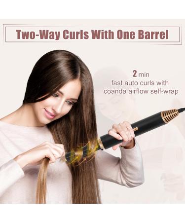 VOCOSTE 5-in-1 Hot Air Brush - Detachable Hair Dryer Volumizer & Styler Combo | Black Gold Tone - Buy Online on GoSupps.com