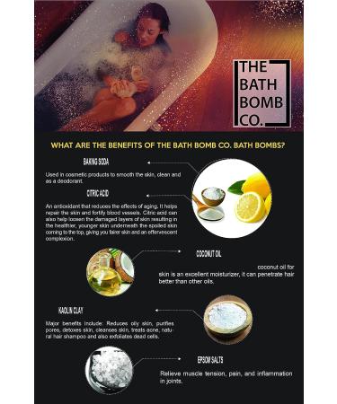 Black Bath Bomb with Silver Glitter - Large 7.5oz Anti-Aging Bath Bomb with Epsom Salts, Coconut Oil & Kaolin Clay - Skin Moisturizing Aromatherapy Bath - Soul Cleanser w/ Silver - Buy Online on GoSupps.com