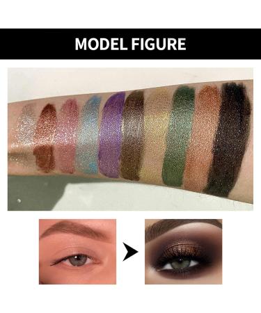 Liquid Eyeshadow XIXIAN 10pcs 2.5ml Liquid Eyeshadow Shiny Long-lasting Brush Structure Glitter Charming Eye Makeup - Buy Online on GoSupps.com
