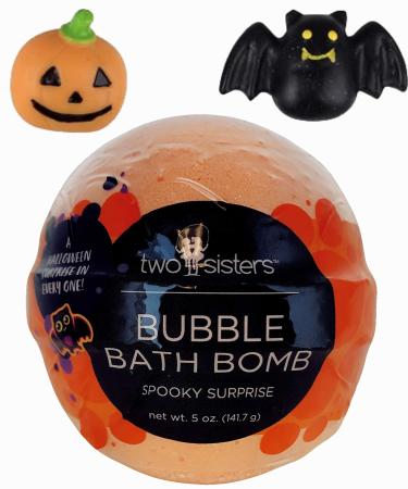 Spooky Bath Bombs for Kids with Surprise Squishy Toy Inside. Halloween Bath Bomb  Moisturizes Dry Sensitive Skin  Releases Color  Scent  and Bubbles. by Two Sisters Spa