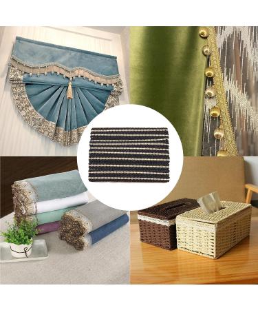 FINGERINSPIRE Black Braid Trim 3/4 x 13 Yards - Polyester Ribbon Woven Gimp Fringe Trim for DIY Crafts, Sewing, and Home Decoration - Buy Online on GoSupps.com