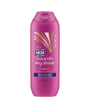 Alberto VO5 Nourish My Shine Shampoo Infused with 5 Vital Oils for Damaged Hard 250ml (Pack of 1) Avocado 250 ml (Pack of 1)