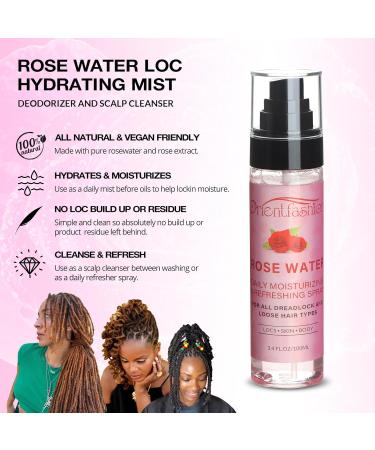 Moisturizing Refreshing Spray for Locs - Rose Water and Peppermint Hair Scalp Moisturizer Natural Loc Care and Maintenance (Rose 3.4 Fl oz) Rose 1.13 Fl Oz (Pack of 3) - Buy Online on GoSupps.com