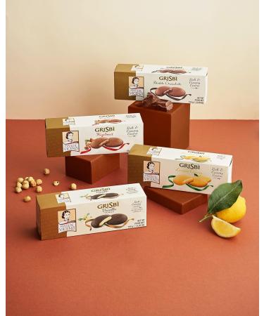  Matilde Vicenzi Matilde Vicenzi Grisbi Lemon - Italian Biscuits with Cream Velvety Topping Shortcrust Dough Cookies According to Italian Tradition Pack of 14 (14 x 150 g) - Buy Online on GoSupps.com