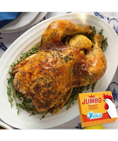 Jumbo Poulet Lot de 48 cubes de bouillon de poulet de 10 g Cubes de soupe au poulet de qualit sup rieure Assaisonnement facile des plats | Go t intense sans colorants artificiels avec Kajal - Buy Online on GoSupps.com
