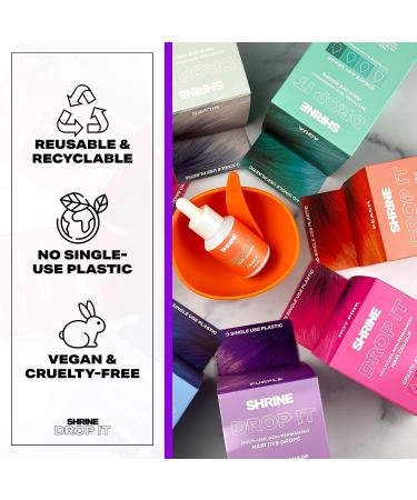 Shrine Drop It Temporary Hair Color - Semi-Permanent Silver Dye- 200 Drops - Vegan & Cruelty-Free - Buy Online on GoSupps.com