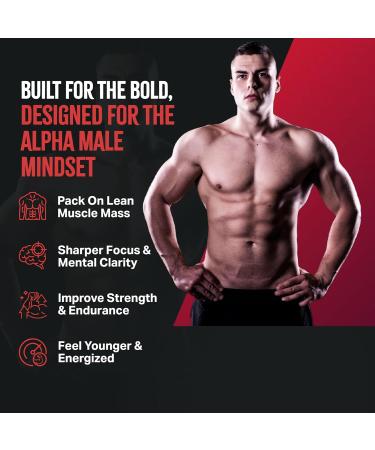 Horny Goat Weed + 9 Ingredients - Pills for Men with Fast Acting Blood for Performance | Build Muscle Assist Energy | 9 Strategic Backed Ingredients | 3rd Party Tested Supplement - 60 Pills - Buy Online on GoSupps.com
