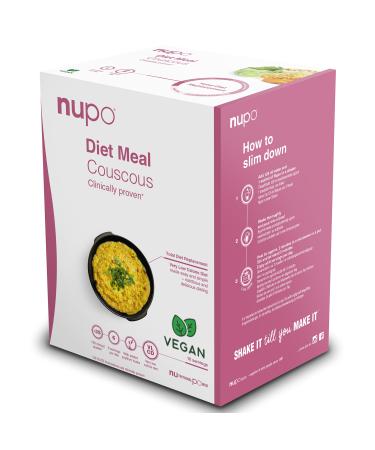 NUPO Diet Meal Couscous Premium Diet Meal for Weight Management I Complete Meal Replacement for Weight Control I 10 Servings I Very Low-Calorie Diet Vegan Gluten Free GMO Free Couscous 10 Servings (Pack of 1)