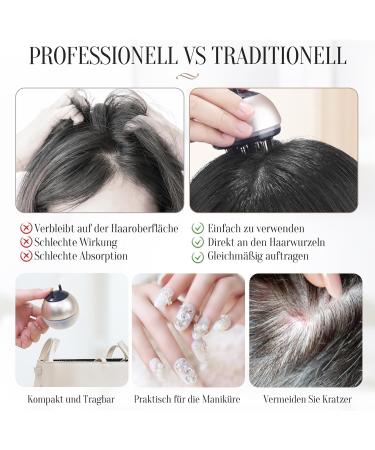 2 in 1 Scalp Massage Brush & Hair Applicator Bottle - 30ml Head Massager for Wet & Dry Use | Essential Oil Serum Treatment - Buy Online on GoSupps.com