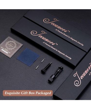 Jecanori Titanium Steel Magnetic Bracelet | Ultra Strength 3500 Gauss Magnets | Adjustable Bracelet for Men Women | Includes Adjustment Tool and Gift Box - Buy Online on GoSupps.com