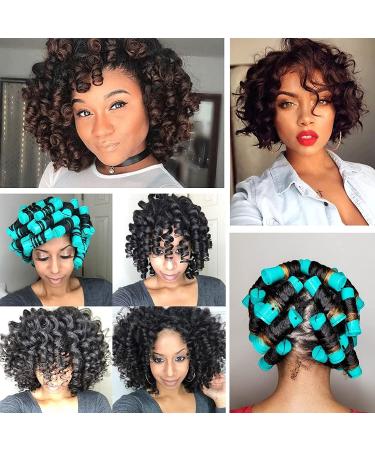 Jumbo Perm Rods 36 pcs Extra Large Hair Rollers for Natural Hair Styling - Green, 0.98 Inch (Pack of 36) - Buy Online on GoSupps.com