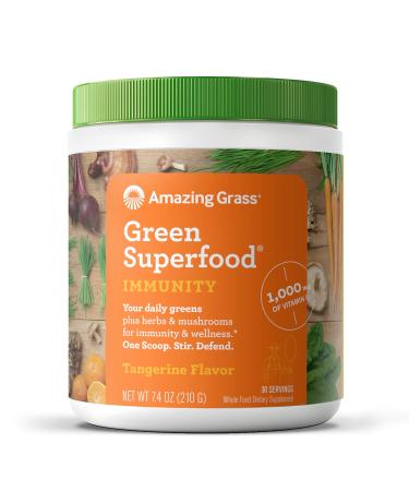 Amazing Grass Green Superfood Immunity & Detox Bundle - 30 Servings Each with Vitamin C, Digestive Enzymes - Buy Online on GoSupps.com