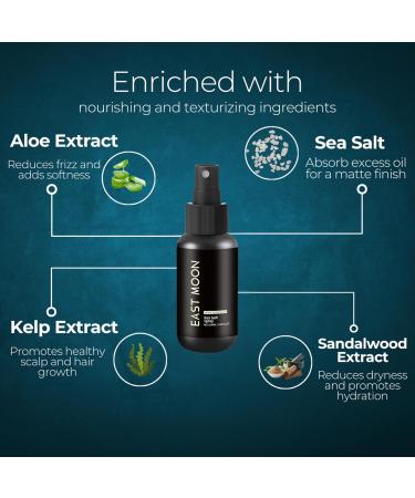 Sea Salt Spray for Hair | Natural Finish | Volumizes & Texturizes | Infused with Kelp & Vitamin B5 | Light & Non-Greasy | Paraben Sulfate Phthalate Free | 3.38 oz - Buy Online on GoSupps.com