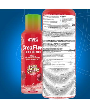 Applied Nutrition CreaFlow Liquid 3000mg Creatine per serving ready to use for high absorption and performance 500ml 10 servings 500ml Sour Cherry Sour Cherry 500ml - Buy Online on GoSupps.com