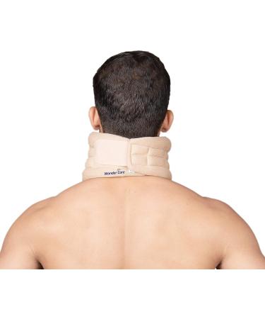 Adjustable Soft Cervical Neck Support Brace for Neck Pain Relief - Large Beige - Buy Online on GoSupps.com