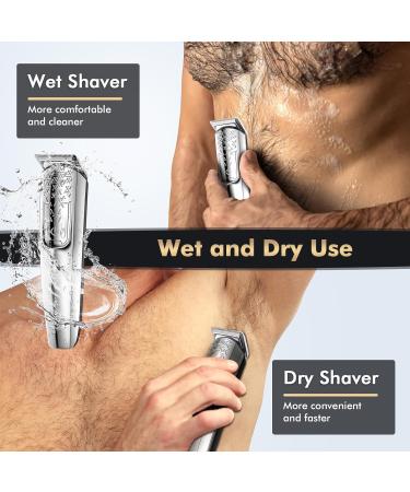 DIHOOM Men's Beard Trimmer Kit - All-in-One Grooming Tool for Body Hair, Ear, Nose, and Precision Trimming - Electric, Waterproof, Wet & Dry - Includes Groin and Pubic Shaver - Buy Online on GoSupps.com