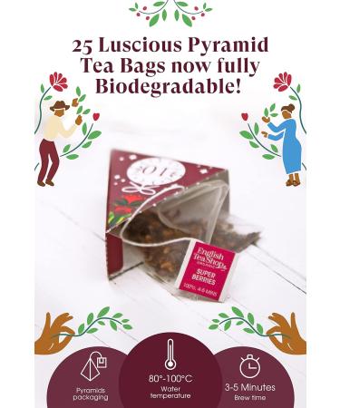 English Tea Shop Organic Advent Calendar White Triangular - 25 Pyramid Tea Bags - Buy Online on GoSupps.com