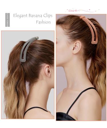 Eyegla 6-Piece Colored Banana Hair Clip Set for Thick Hair - Non-Slip Ponytail Holders for Women & Girls - Buy Online on GoSupps.com
