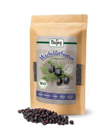 Biojoy ORGANIC Juniper Berries 100g - Dried Whole No Additives | Juniperus Communis for Health Benefits - Buy Online on GoSupps.com