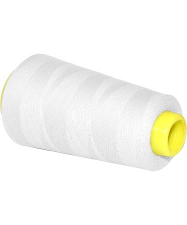 White Mercerized Cotton Thread - 2400 Yards - 50WT Cone Sewing & Quilting Thread - 2 Rolls 50S/2 Embroidery Thread by Mandala Crafts - Buy Online on GoSupps.com