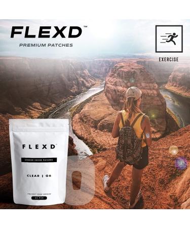 Flexd G6 Adhesive Patches (35 Pcs) - Clear, Durable, Waterproof Overpatch - Buy Online on GoSupps.com