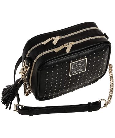 Chelsea + Cole Itzy Ritzy Crossbody Diaper Bag - Black Sweetheart Print | 6 Pockets, Changing Pad & Tassel - Buy Online on GoSupps.com