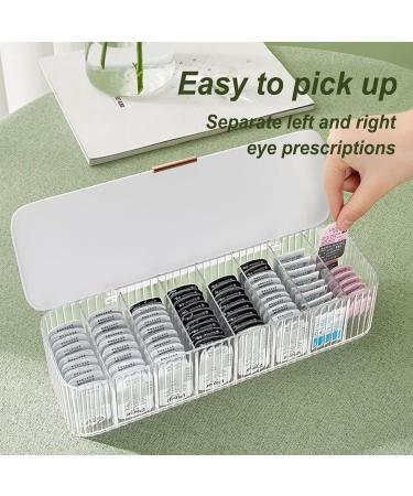 AirTime Pink Storage Organizer for Colored & Disposable Contact Lenses - Universal Transparent Box for All Brands - Ideal for Daily Use - Buy Online on GoSupps.com