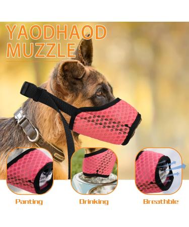Yaodhaod Breathable Dog Muzzle - Anti-Bite Anti-Chew with Rounded Mesh Loop - Perfect for Small to Large Dogs - Buy Online on GoSupps.com