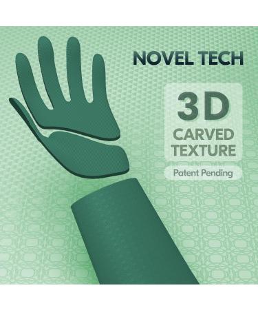 Vgo Household Gloves with Lining, Latex-Free & Odorless, Thick Antislip Cleaning Gloves for Kitchen, Bathroom, and Garden - 1 Pair Large (Dark Green) - Buy Online on GoSupps.com