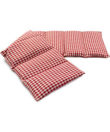 Buy Rapeseed Pillow 75x20cm - Large 8-Chamber Heat Pad | Red-White Grain Pillow for Relaxation & Relief - Buy Online on GoSupps.com