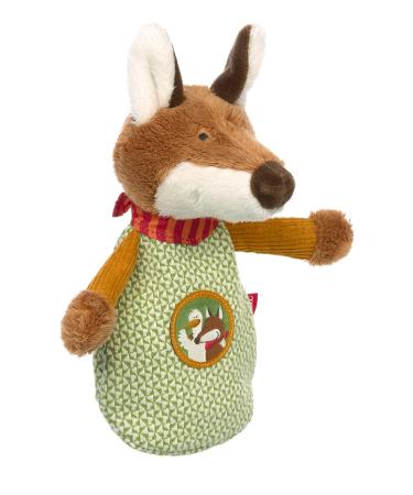 SIGIKID 39385 Heat Pad Small Forest Fox Girls and Boys Baby Toy Recommended from Birth Green/Brown