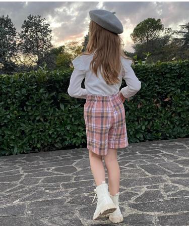 Miipat Baby Girl Fall Winter Outfit Set | Long Sleeve Pullover Top with Mini Skirt | Girls Dress 3-4 Years White Pink - Buy Online on GoSupps.com