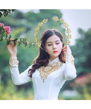 Beaupretty Double Layer Golden Halo Crown - Goddess Hair Hoop for Women's Halloween Costume - Buy Online on GoSupps.com
