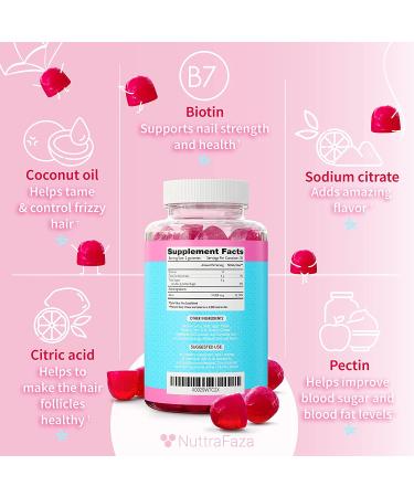 2 Pack Biotin Gummies 10000mcg for Hair, Skin, Nails - Vegan & Non-GMO - Hair Growth Vitamins for Men, Women, Kids - 120 Chewables - Buy Online on GoSupps.com