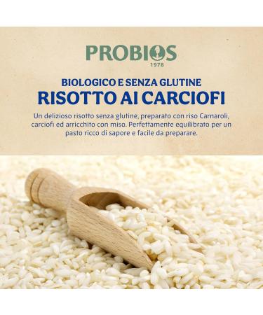  Probios Probios Rice & Rice Risotto with Artichokes Gluten Free Ready to Bake 250g Pack of 8 - Buy Online on GoSupps.com
