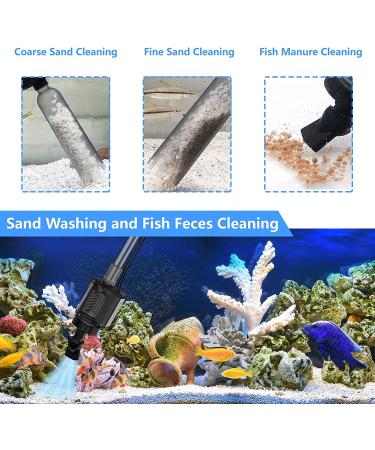 Electric Aquarium Gravel Cleaner - 317GPH DC 24V/24W - Automatic Fish Tank Cleaning Tool Set - Buy Online on GoSupps.com