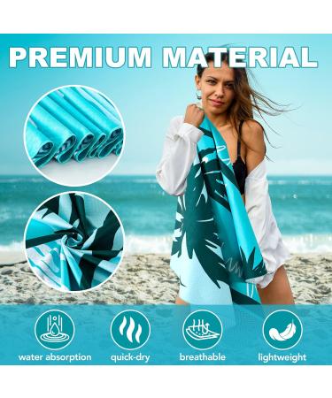 2 Pack Microfiber Beach Towel Oversized Microfiber Pool Towel 75 x 35 Sand-Free Beach Towel Quick Drying Camping Towel Super Absorbent Bath Towel Blanket Soft Breathable and Lightweight 2 Pack-beach/Coconut Tree - Buy Online on GoSupps.com