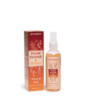 Aromafume Frankincense & Myrrha Natural Resin Mist Spray 100 ml / 3.3oz | Ideal for deep relaxation, spirituality & rituals | Made with Pure Resin from Somalia | Non-alcoholic, non-toxic & vegan