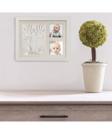 Co Little Baby Handprint & Footprint Kit with Date & Name Stamp - Clay Picture Frame for Newborn - Unique New Mom Gift - Gender-Neutral Keepsake for Baby - White Feet Imprint Mold - Buy Online on GoSupps.com