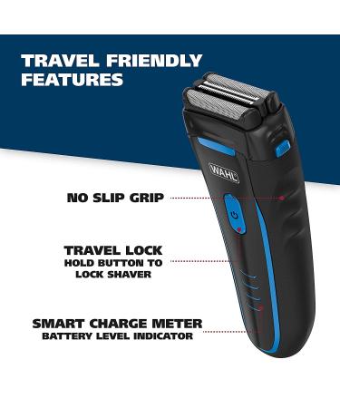 Wahl Groomsman Electric Shaver - Rechargeable WetDry Waterproof Razor for Men - Model 7063 - Buy Online on GoSupps.com